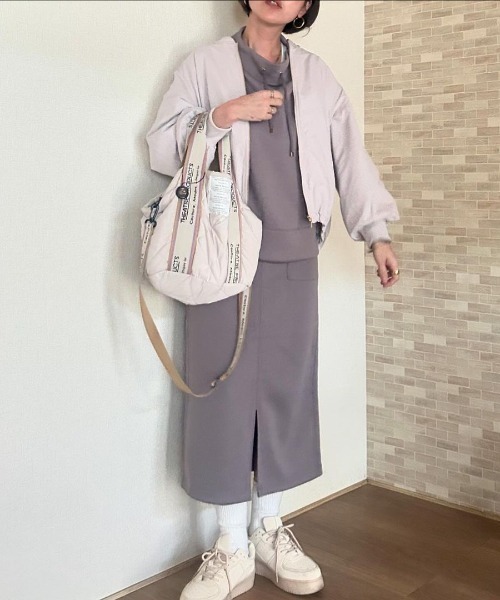 ikka（イッカ）の「【雑誌InRed11月号掲載】GOKU楽ダンボールタイトスカート【洗濯機で洗える】（スカート・レディース・レッド/ベージュ/モカ/ダークグリーン/ブラック・S/M/L）」の18枚目の写真