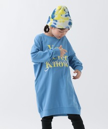 [綿100%★ポケット付き] アソートロゴBIGワンピ(KIDS)