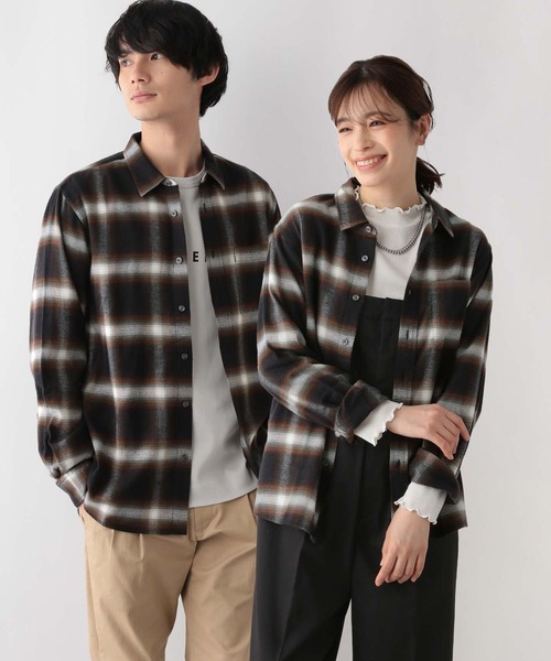 GLOBAL WORK(グローバルワーク)の「やわらかリッチネルレギュラーシャツ/116351(シャツ/ブラウス・メンズ・ホワイト系8/チャコール/グレー系その他2/グリーン系その他/ブルー系その他/グレー系1/グリーン系2/ダークネイビー/オフホワイト/ネイビー系9/ホワイト系その他7/ブラック系9・SMALL/MEDIUM/LARGE/X-LARGE)」の12枚目の写真