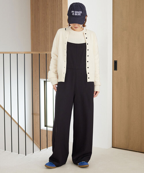 SLOBE IENA(スローブイエナ)の「echecs クルーネックカーディガン(カーディガン/ボレロ・レディース・ライトグリーン/レッド/チャコールグレー/アイボリー・FREE)」の18枚目の写真