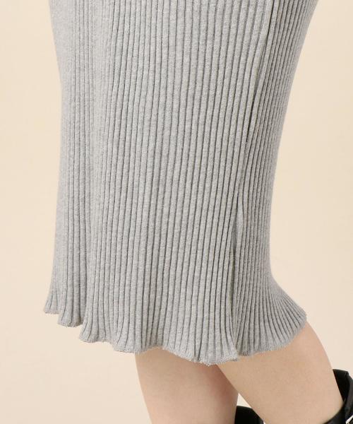 BEAUTY&YOUTH UNITED ARROWS(ビューティーアンドユースユナイテッドアローズ)の「BY コットンリブVネックワンピース◆(ワンピース・レディース・ブラック/グレー/オリーブ・フリー)」の11枚目の写真