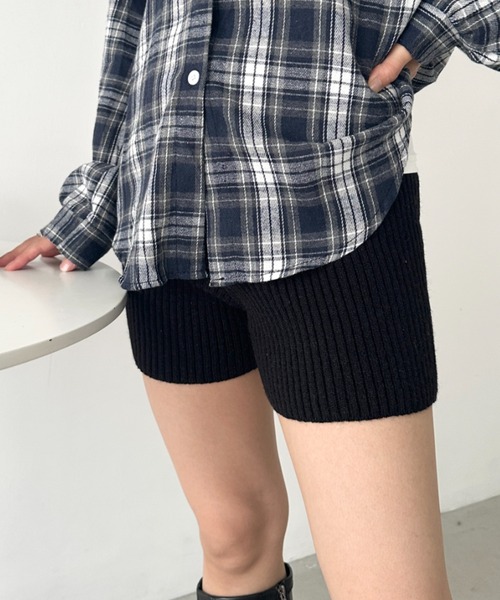 CLEA（クレア）の「リブニットショートパンツ（その他パンツ・レディース・ベージュ/アイボリー/ブラック/グレー・FREE）」の19枚目の写真
