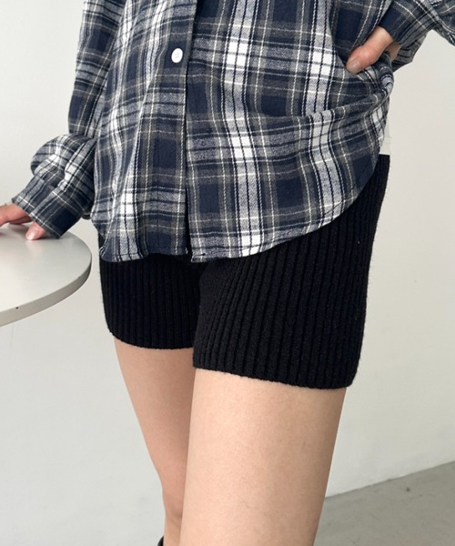 CLEA（クレア）の「リブニットショートパンツ（その他パンツ・レディース・ベージュ/アイボリー/ブラック/グレー・FREE）」の18枚目の写真