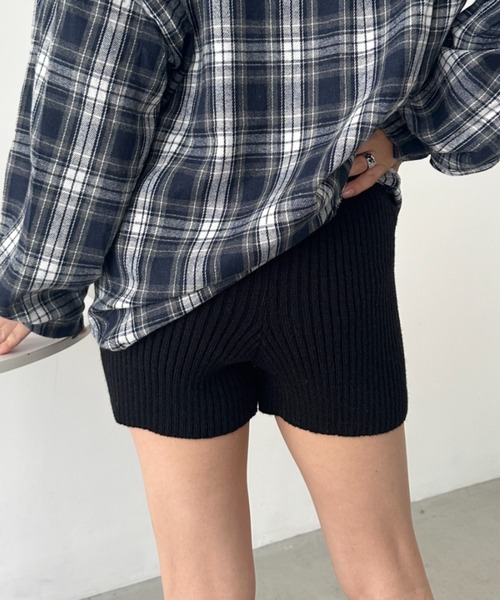 CLEA（クレア）の「リブニットショートパンツ（その他パンツ・レディース・ベージュ/アイボリー/ブラック/グレー・FREE）」の17枚目の写真