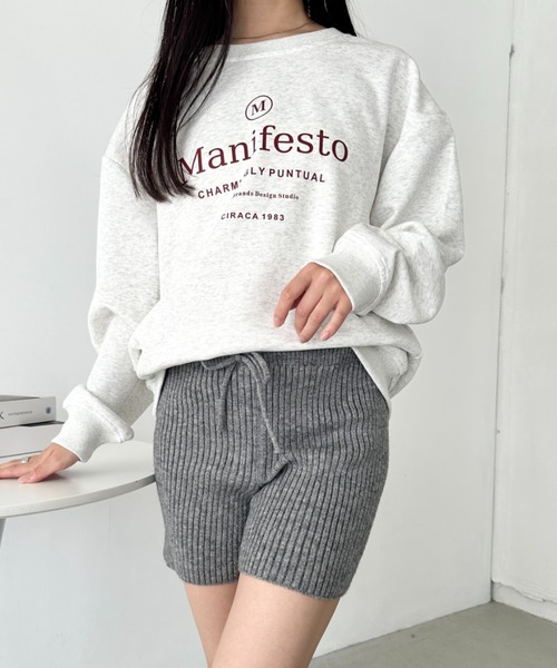 CLEA（クレア）の「リブニットショートパンツ（その他パンツ・レディース・ベージュ/アイボリー/ブラック/グレー・FREE）」の16枚目の写真