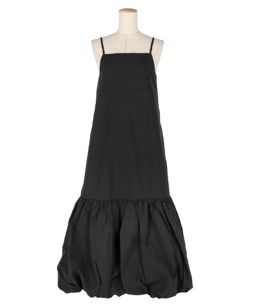 coca(coca)(コカ)の「【WEB限定セール】バルーンヘム ナイロンキャミワンピース(ワンピース・レディース・ブラック/チャコール・M/L)」の14枚目の写真