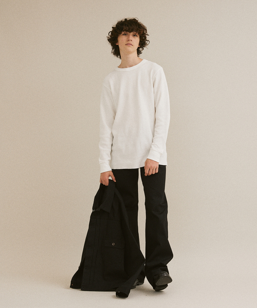 HANES（ヘインズ）の「HANES / ヘインズ THERMAL TOP L/S HM4-Y203（Tシャツ/カットソー・メンズ・ホワイト/ブラック・MEDIUM/LARGE/X-LARGE）」の17枚目の写真