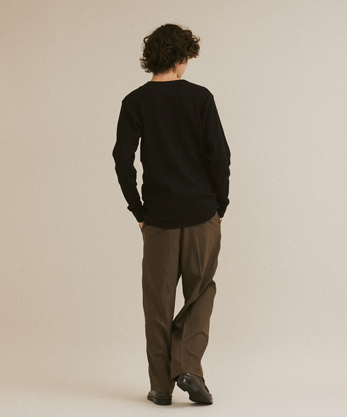 HANES（ヘインズ）の「HANES / ヘインズ THERMAL TOP L/S HM4-Y203（Tシャツ/カットソー・メンズ・ホワイト/ブラック・MEDIUM/LARGE/X-LARGE）」の5枚目の写真