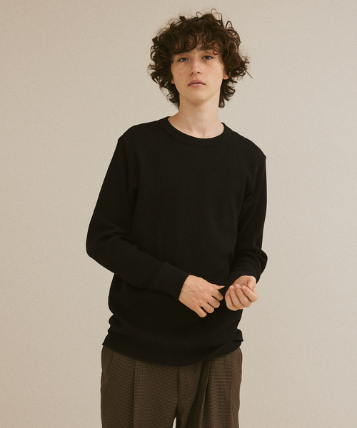 HANES（ヘインズ）の「HANES / ヘインズ THERMAL TOP L/S HM4-Y203（Tシャツ/カットソー・メンズ・ホワイト/ブラック・MEDIUM/LARGE/X-LARGE）」の10枚目の写真