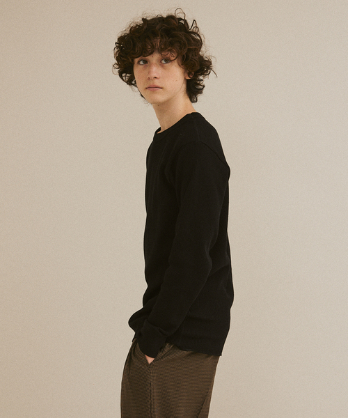 HANES（ヘインズ）の「HANES / ヘインズ THERMAL TOP L/S HM4-Y203（Tシャツ/カットソー・メンズ・ホワイト/ブラック・MEDIUM/LARGE/X-LARGE）」の12枚目の写真