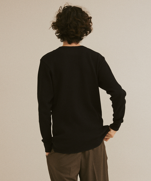 HANES（ヘインズ）の「HANES / ヘインズ THERMAL TOP L/S HM4-Y203（Tシャツ/カットソー・メンズ・ホワイト/ブラック・MEDIUM/LARGE/X-LARGE）」の13枚目の写真