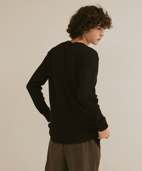 HANES（ヘインズ）の「HANES / ヘインズ THERMAL TOP L/S HM4-Y203（Tシャツ/カットソー・メンズ・ホワイト/ブラック・MEDIUM/LARGE/X-LARGE）」の14枚目の写真