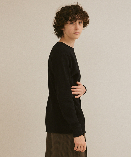 HANES（ヘインズ）の「HANES / ヘインズ THERMAL TOP L/S HM4-Y203（Tシャツ/カットソー・メンズ・ホワイト/ブラック・MEDIUM/LARGE/X-LARGE）」の15枚目の写真