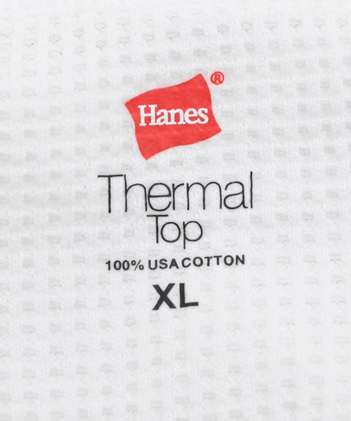 HANES（ヘインズ）の「HANES / ヘインズ THERMAL TOP L/S HM4-Y203（Tシャツ/カットソー・メンズ・ホワイト/ブラック・MEDIUM/LARGE/X-LARGE）」の20枚目の写真
