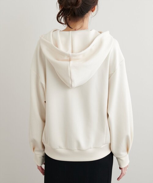 natural couture(ナチュラルクチュール)の「ふわもちWzipパーカー(Tシャツ/カットソー・レディース・ピンク/ブラウン/チャコールグレー/アイボリー/グレイッシュベージュ・FREE)」の19枚目の写真