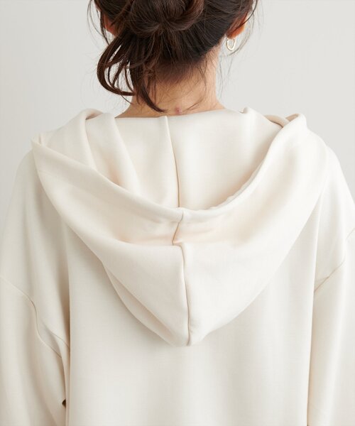 natural couture(ナチュラルクチュール)の「ふわもちWzipパーカー(Tシャツ/カットソー・レディース・ピンク/ブラウン/チャコールグレー/アイボリー/グレイッシュベージュ・FREE)」の20枚目の写真