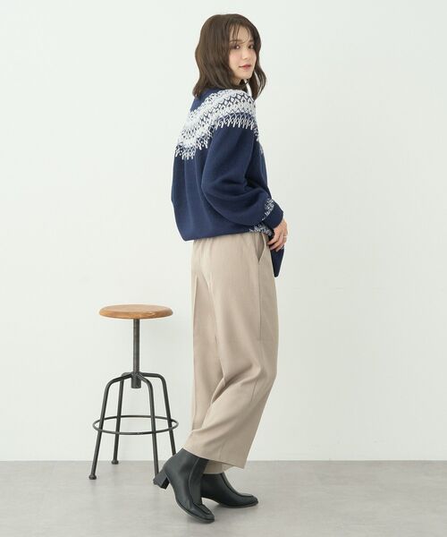 earth music&ecology（アースミュージックアンドエコロジー）の「オーロララメノルディックチュニック（チュニック・レディース・ネイビー/グレー/アイボリー・FREE）」の7枚目の写真