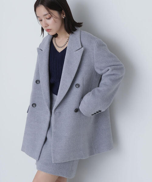 NATURAL BEAUTY BASIC(ナチュラルビューティーベーシック)の「◇コンパクトケーブルニット(ニット/セーター・レディース・オフホワイト/ライトグリーン/ネイビー・FREE)」の15枚目の写真