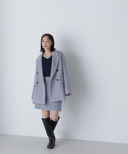 NATURAL BEAUTY BASIC(ナチュラルビューティーベーシック)の「◇コンパクトケーブルニット(ニット/セーター・レディース・オフホワイト/ライトグリーン/ネイビー・FREE)」の17枚目の写真