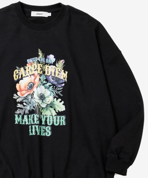 rehacer（レアセル）の「rehacer : After Fade Wide Sweat CS / アフターフェイドスウェットカットソー（スウェット・メンズ・ベージュ/ブラック/グリーン・X-LARGE/LARGE/MEDIUM）」の15枚目の写真