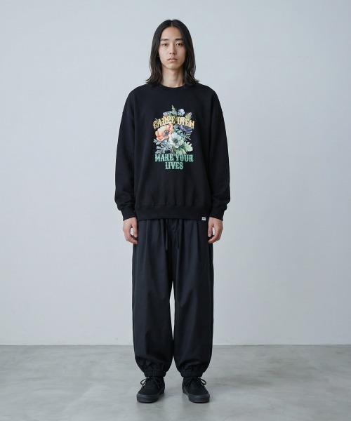 rehacer（レアセル）の「rehacer : After Fade Wide Sweat CS / アフターフェイドスウェットカットソー（スウェット・メンズ・ベージュ/ブラック/グリーン・X-LARGE/LARGE/MEDIUM）」の14枚目の写真