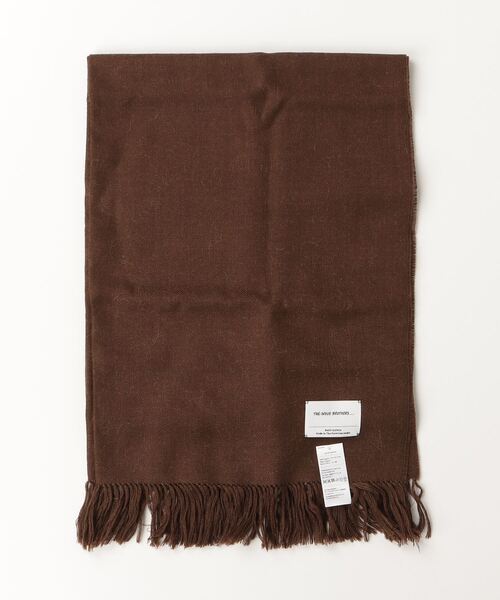 THE INOUE BROTHERS（ザイノウエブラザーズ）の「THE INOUE BROTHERS / アルパカ ノンブラッシュ ソリッドマフラー（マフラー・メンズ・グレー/ブラック/ホワイト系その他2/ダークブラウン/ライトブラウン・ONE SIZE）」の4枚目の写真