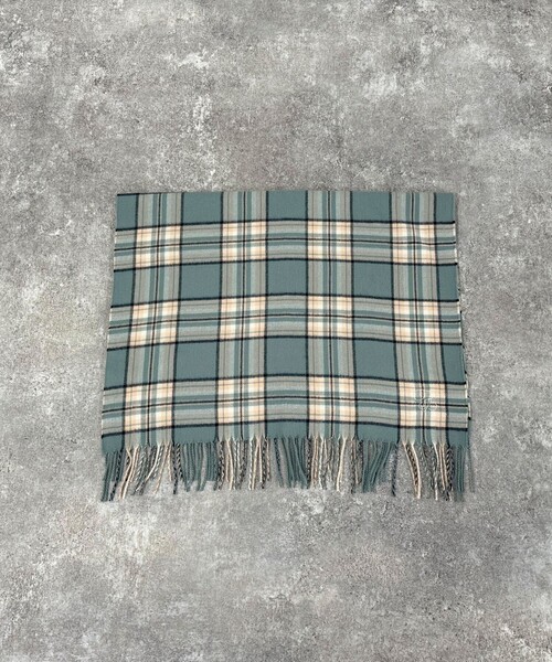 fredy emue（フレディエミュ）の「ソフトチェックストール（ストール/ショール・レディース・ブラック系その他/ブルー系その他/ベージュ系その他・FREE）」の15枚目の写真