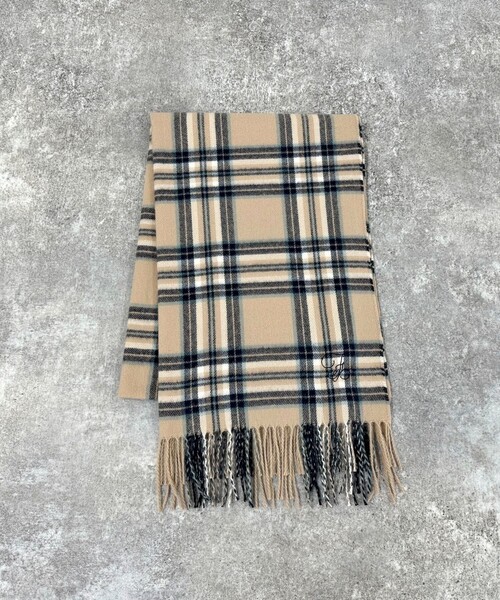 fredy emue（フレディエミュ）の「ソフトチェックストール（ストール/ショール・レディース・ブラック系その他/ブルー系その他/ベージュ系その他・FREE）」の20枚目の写真