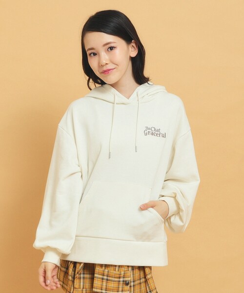 PINK-latte(ピンクラテ)の「◆あざとかわいい!クマ耳フーディ裏毛(スウェット・キッズ・ベージュ/ブラウン/アイボリー・13/14/15 /16)」の19枚目の写真