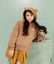 PINK-latte | ◆あざとかわいい！クマ耳フーディ裏毛(スウェット)