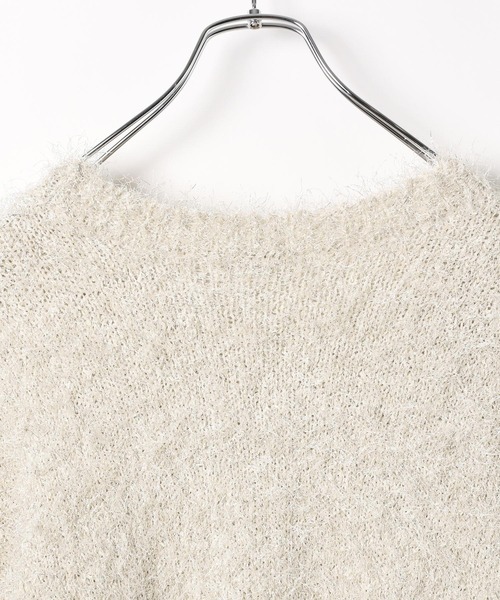 BAYFLOW（ベイフロー）の「ラメフェザーニットプルオーバー（ニット/セーター・レディース・オレンジ/アイボリー/ブラック/ブルー・FREE）」の10枚目の写真