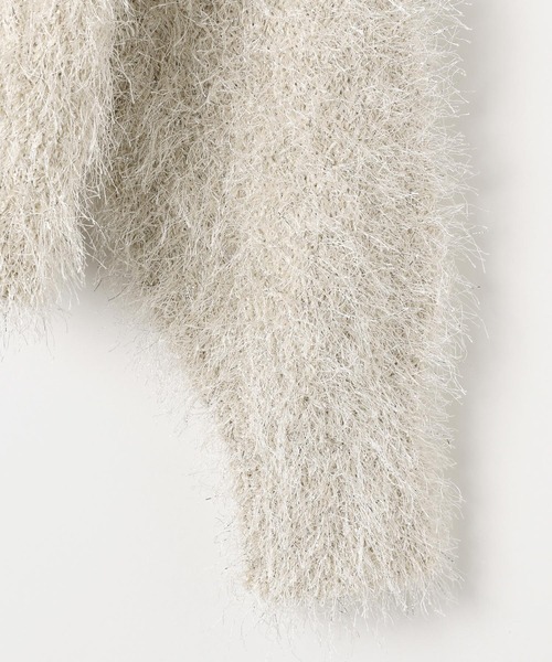 BAYFLOW（ベイフロー）の「ラメフェザーニットプルオーバー（ニット/セーター・レディース・オレンジ/アイボリー/ブラック/ブルー・FREE）」の11枚目の写真