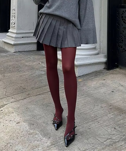 IMARI（イマリ）の「【 IMARI / イマリ 】 ウォーム カラー タイツ #（タイツ/ストッキング・レディース・ブラウン/ボルドー/ネイビー/レッド/パープル/グレー/ピンク・FREE）」の16枚目の写真