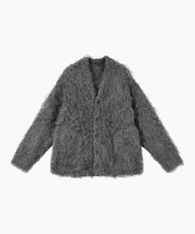 LOOP YARN SHAGGY CARDIGAN