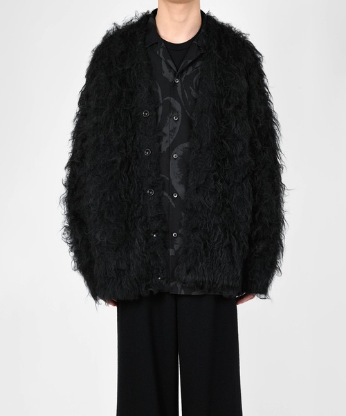 LAD MUSICIAN(ラッドミュージシャン)の「LOOP YARN SHAGGY CARDIGAN(カーディガン/ボレロ・メンズ・グレー/ブラック・FREE)」の8枚目の写真