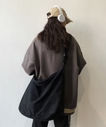 【Lilamusant(リラミュゾン)】ニュースペーパーバッグ コットン キャンバス ヴィンテージ ショルダー