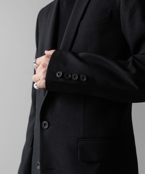 ato(アトウ)の「SHARP TAILORED 2B JK(テーラードジャケット・メンズ・ブラック・48/46/44)」の6枚目の写真