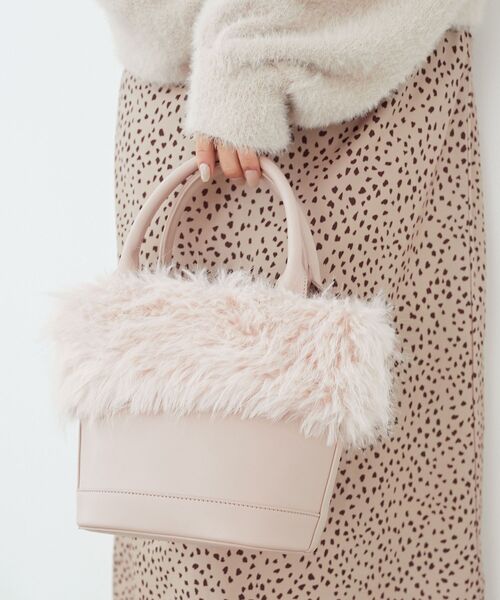 MAJESTIC LEGON（マジェスティックレゴン）の「マラボーバッグ（ショルダーバッグ・レディース・ピンク/アイボリー・FREE）」の8枚目の写真