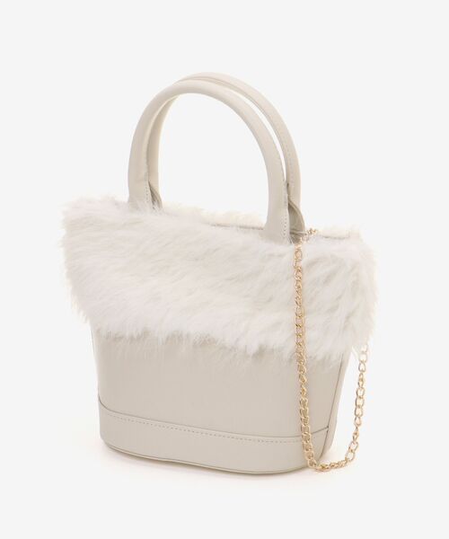 MAJESTIC LEGON（マジェスティックレゴン）の「マラボーバッグ（ショルダーバッグ・レディース・ピンク/アイボリー・FREE）」の12枚目の写真