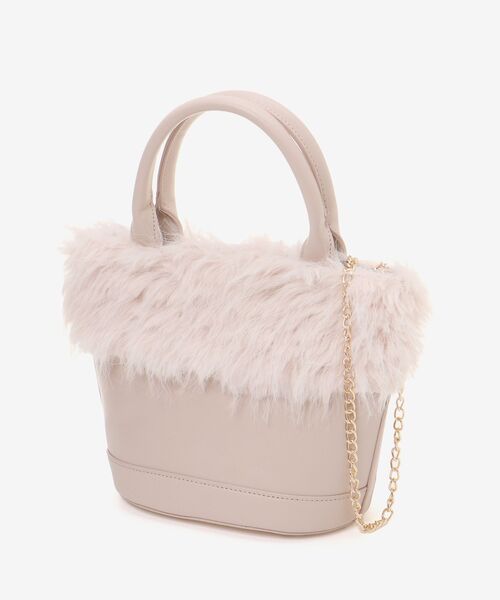 MAJESTIC LEGON（マジェスティックレゴン）の「マラボーバッグ（ショルダーバッグ・レディース・ピンク/アイボリー・FREE）」の13枚目の写真