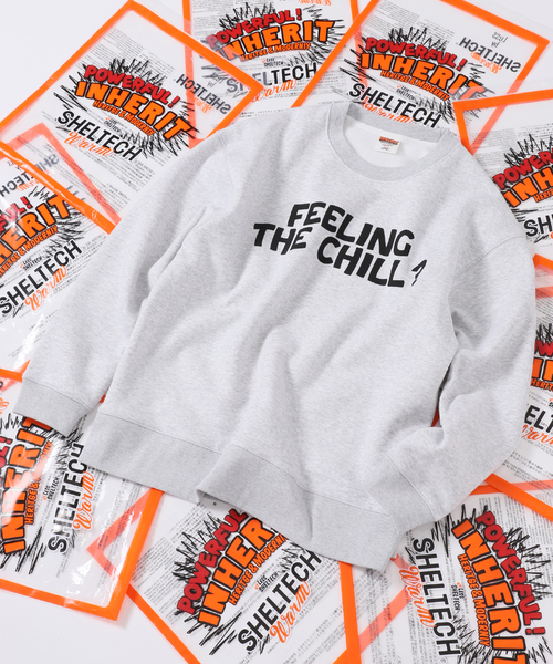SHELTECH（シェルテック）の「SHELTECH WARM FEELING THE CHILL? SWEAT（スウェット・メンズ・ライトグレー/ブラック・MEDIUM/LARGE）」の2枚目の写真