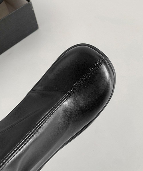 Miniministore(ミニミニストア)の「厚底ショートブーツサイドジッパーブーティ(ブーツ・レディース・ブラック・24.5cm/24.0cm/23.5cm/23.0cm/22.5cm)」の17枚目の写真