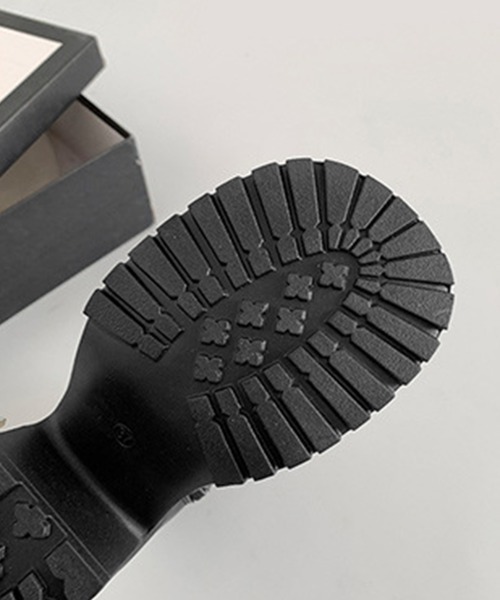 Miniministore(ミニミニストア)の「厚底ショートブーツサイドジッパーブーティ(ブーツ・レディース・ブラック・24.5cm/24.0cm/23.5cm/23.0cm/22.5cm)」の20枚目の写真