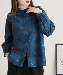 EMAGO 星空総柄プリントシャツ