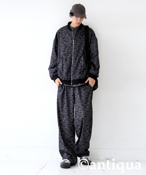 antiqua(アンティカ)の「雲柄タックストレートパンツ(その他パンツ・レディース・ブラック・P/R)」の11枚目の写真