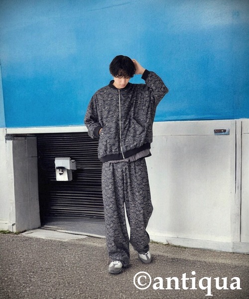 antiqua(アンティカ)の「雲柄タックストレートパンツ(その他パンツ・レディース・ブラック・P/R)」の13枚目の写真