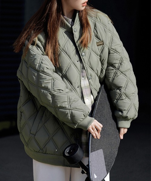 Miniministore(ミニミニストア)の「中綿ジャケット キルティングブルゾン防寒(その他アウター・レディース・ブラック/ベージュ/カーキ・FREE)」の20枚目の写真