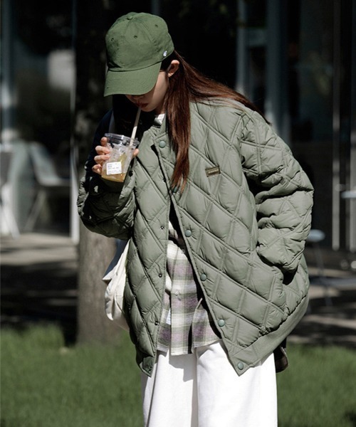 Miniministore(ミニミニストア)の「中綿ジャケット キルティングブルゾン防寒(その他アウター・レディース・ブラック/ベージュ/カーキ・FREE)」の16枚目の写真