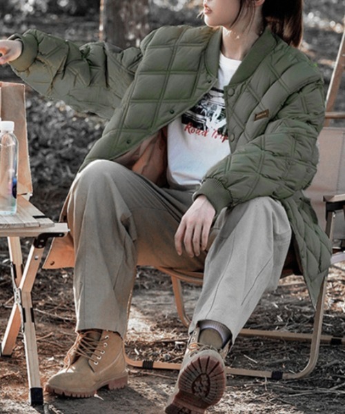 Miniministore(ミニミニストア)の「中綿ジャケット キルティングブルゾン防寒(その他アウター・レディース・ブラック/ベージュ/カーキ・FREE)」の15枚目の写真