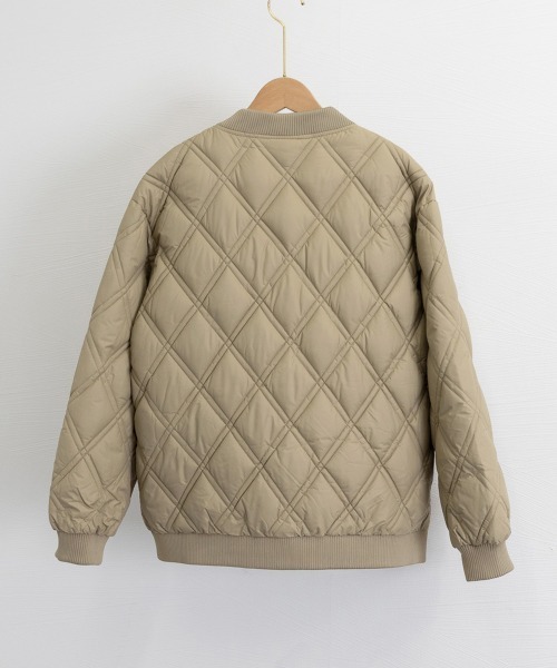 Miniministore(ミニミニストア)の「中綿ジャケット キルティングブルゾン防寒(その他アウター・レディース・ブラック/ベージュ/カーキ・FREE)」の9枚目の写真